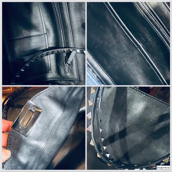 Valentino ROCKSTUD 3 /Way💥SUPER GORG BOLD SEXY ELEGANT💥Large 13” - Picture 8 of 16